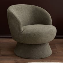 Eloise Chenille Swivel Armchair